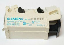 SIEMENS CLMFCCK11 2 NO 2 NC A200 V200 Auxiliary Contact Coil Clearing