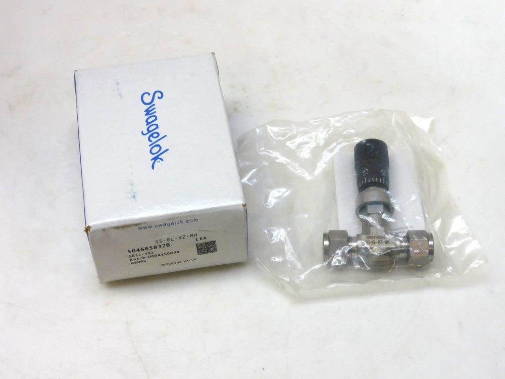 Swagelok SS-6L-KZ-MH Stainless Steel Metering Valve 3/8" tube