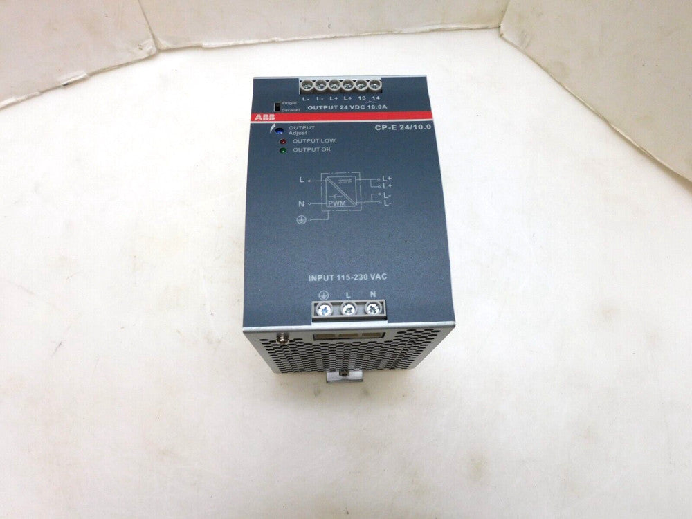 ABB CP-E 24/10.0 SWITCH MODE POWER SUPPLY 24VDC 10A 115-230VAC