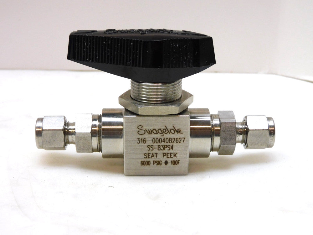 Swagelok Stainless Steel High Pressure Ball Valve 1/4" Tube SS-83PS4