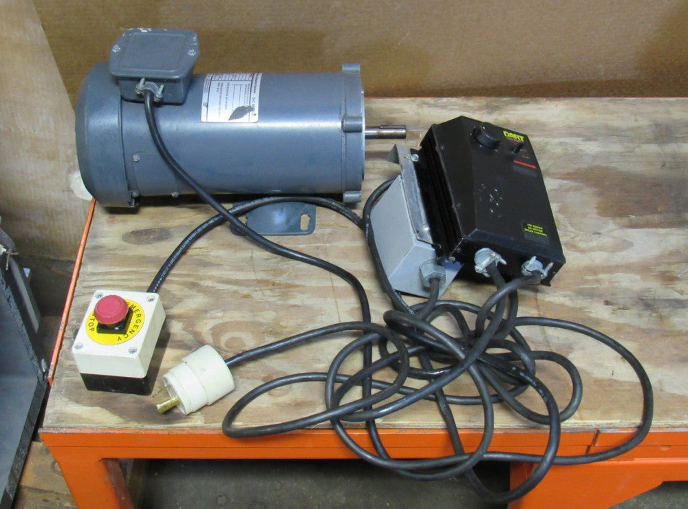 GE GENERAL ELECTRIC DC MOTOR 5BPA56RAG8 1 HP 90V DART VARIABLE SPEED CONTROLLER