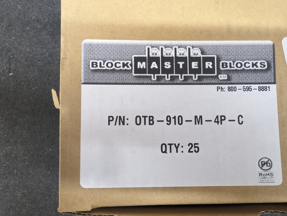 New, BlockMaster, OTB-910-M-4P-C, M5 STEEL NICKEL PLATED SCREW - Lot of 25