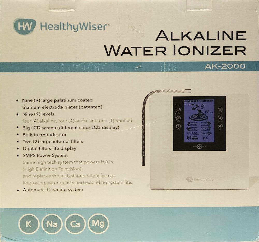 HW HEALTHY WISER AK-2000 ALKALINE Water Ionizer HealthyWiser AK 2000