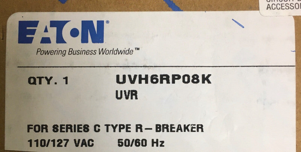 EATON CUTLER HAMMER UVH6RP08K 110 127 VAC UVR Undervoltage Release 1495D39G55