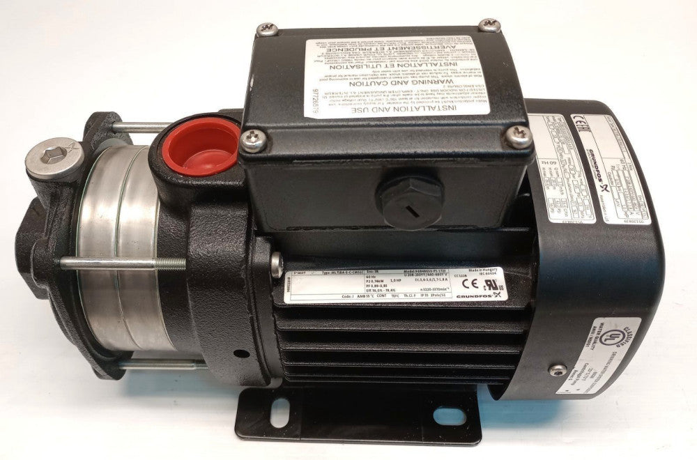 Grundfos CM3-3A-S-A-V-A00VE-A-A-N Centrifugal Pump A-97568363-P2-1748 Base Mount