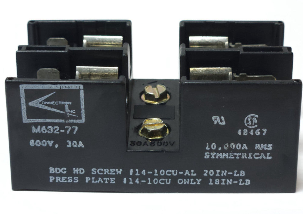 CONNECTION M632 77 2 Pole Fuse Holder 600 V 30 AMP