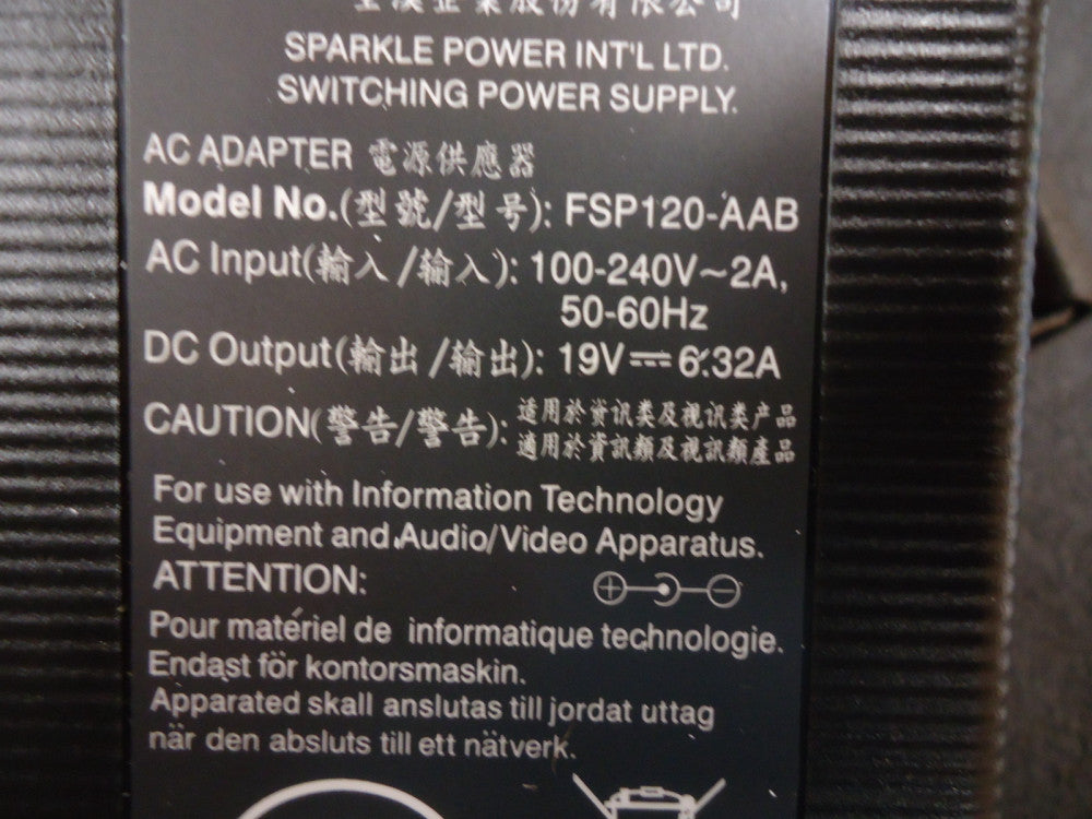 FSP120-AAB FSP Group Power Adapter, 19V - 6.32A Brand New!