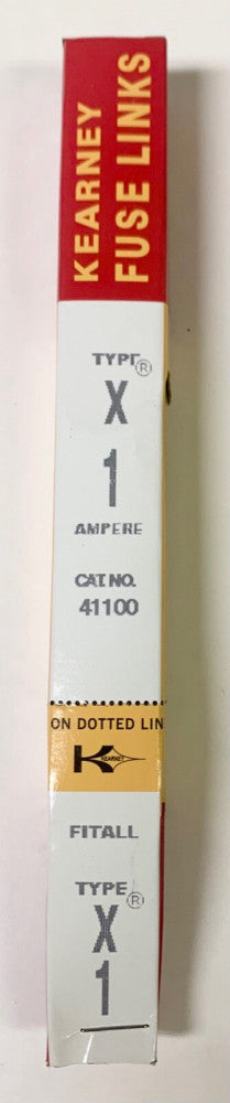 COOPER KEARNEY 41100CPS Type X 1 AMP Fit ALL Fuse Link