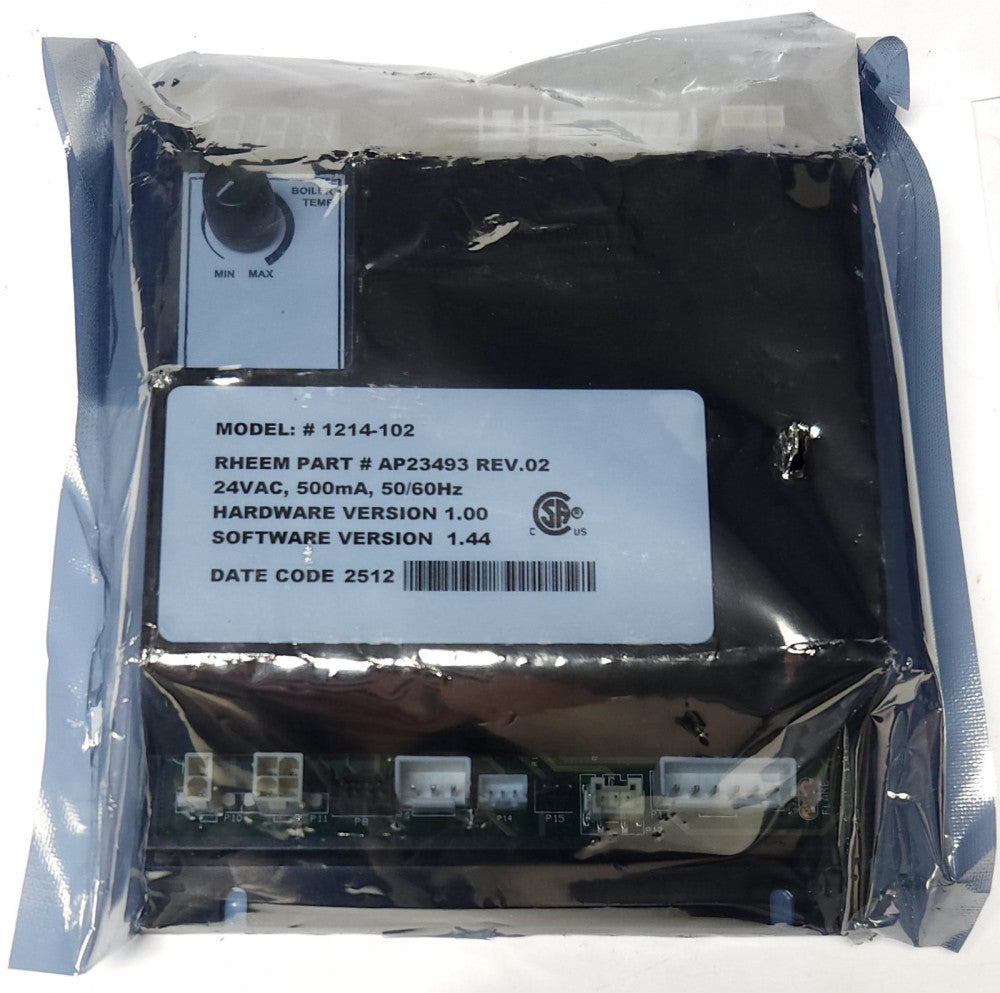 RHEEM PROTECH AP23493 Model 1214 102 HOT WATER HEATER BOILER CONTROL Module 24 V
