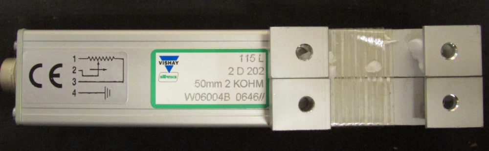 VISHAY REC 115L 2D 202 W6004 50MM 2 Kohm W06004B 0646 Linear Transducer
