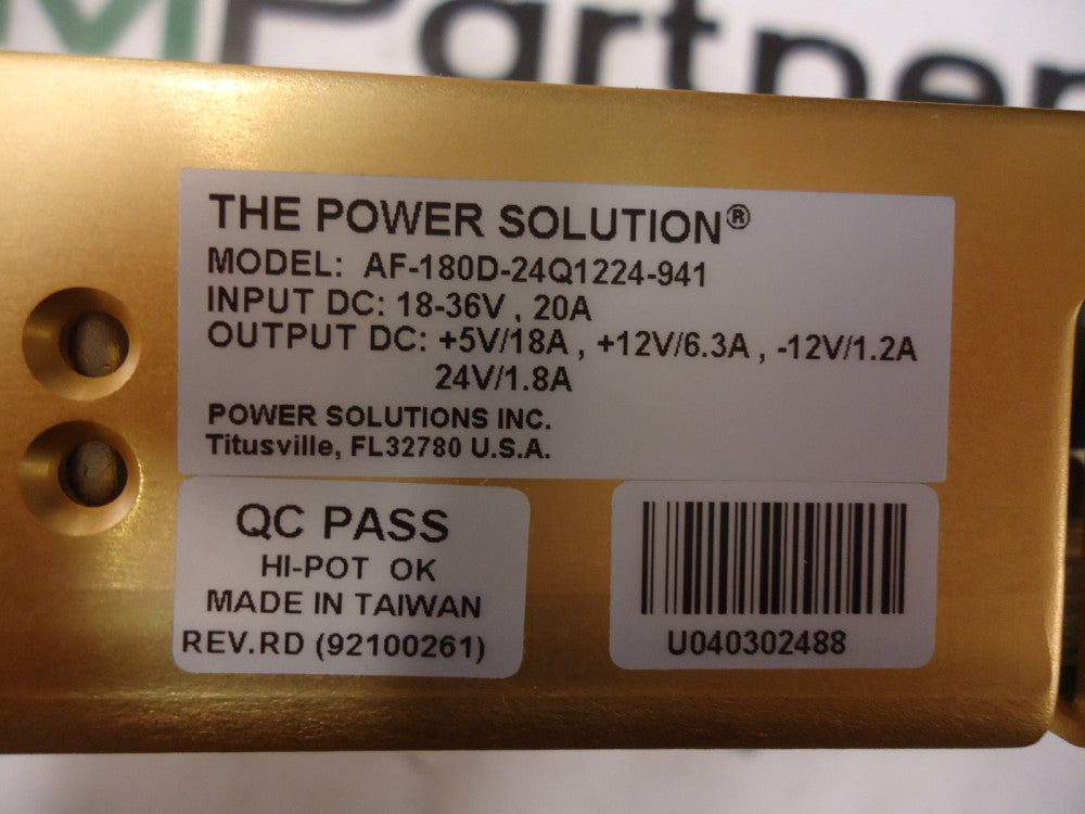 AF-180D-24Q1224-941, Power Solutions, Power Supply - DC , BRAND NEW!
