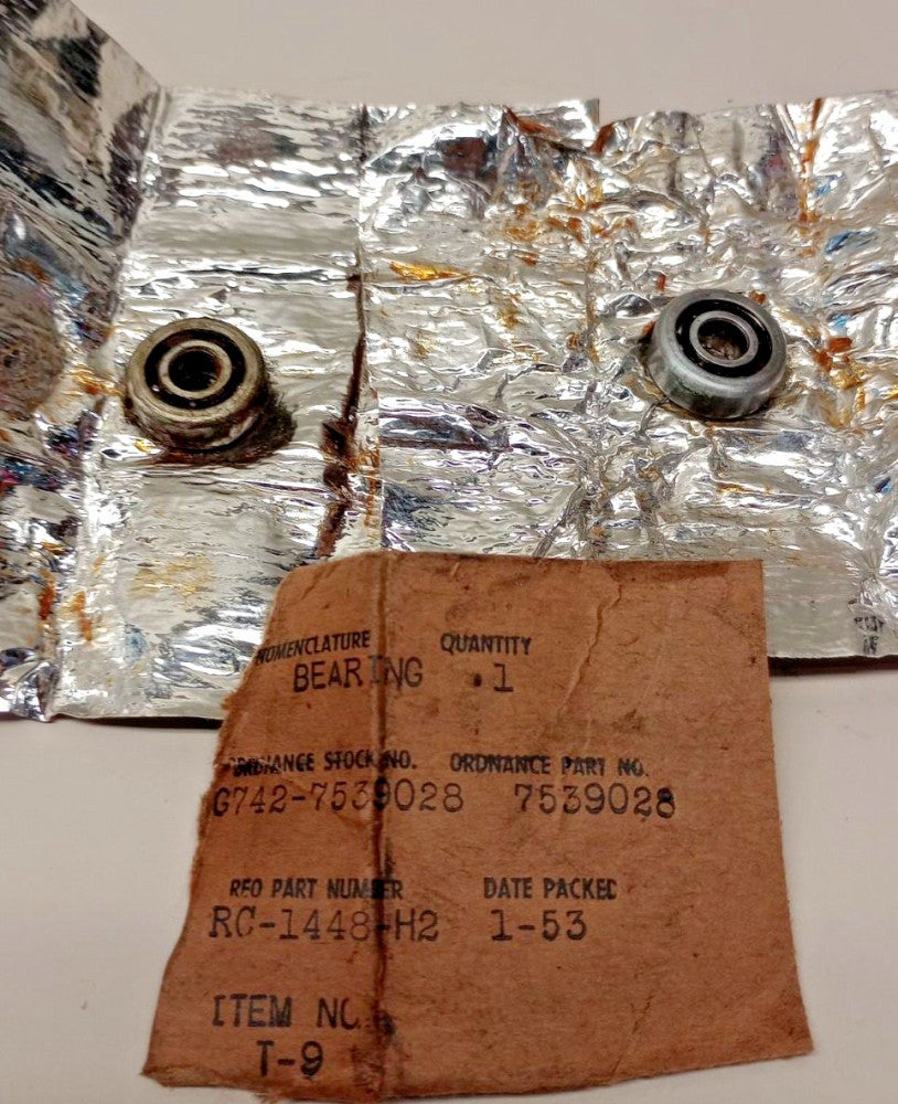 Rollway 1448H2 Ball Bearing(Pack of 2)0.25 ID x 0.687 OD x 0.25 ref#1021DP/G1622