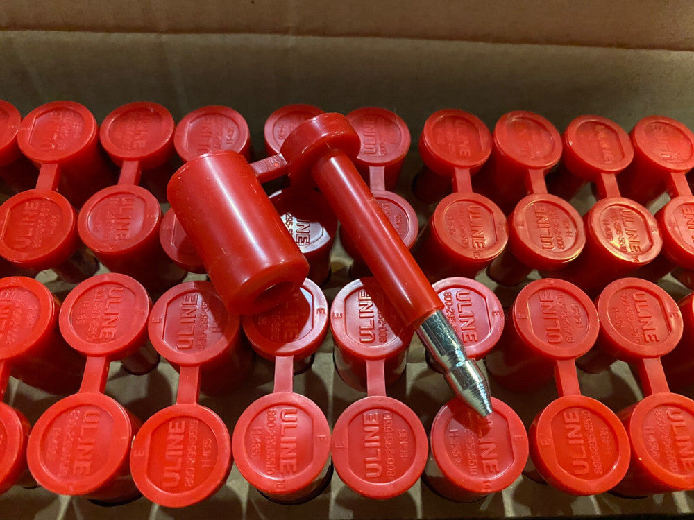 Box of 50 NEW ULINE H-435 Red High Security Truck Seal Locks Numbered