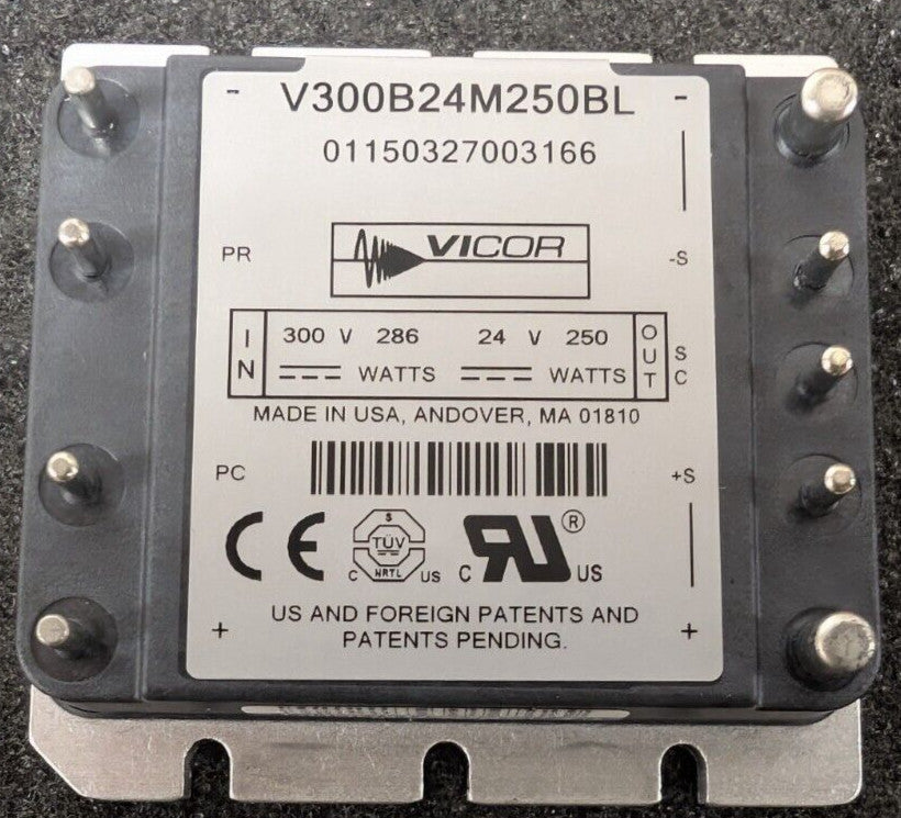 New, Vicor, V300B24M250BL, DC DC CONVERTER 24V 250W