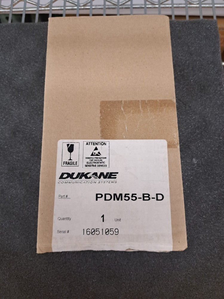 New, Dukane, PDM55-B-D, SGL PATIENT STATION- EM/CB -CALL CORD