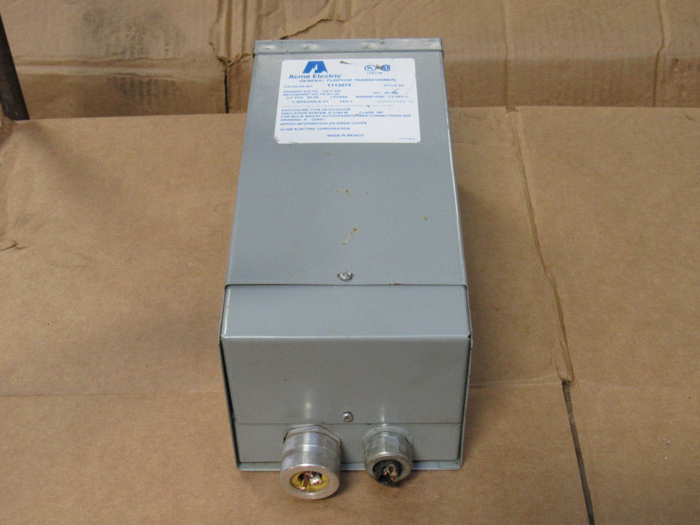 ACME TRANSFORMER T113075 1PH 2KVA 120X240V PRI 16/32V SEC