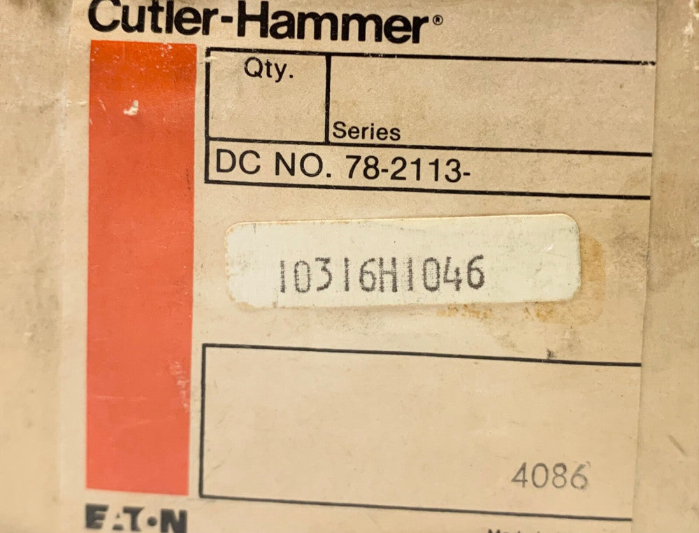 EATON CUTLER HAMMER 10316H1046C 600 VAC Pilot Duty 10316H1046 Limit Switch