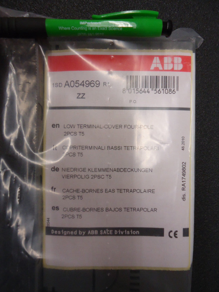 ABB 1SDA054969R1 LTC T5 4p TERMINAL COVERS LOW. Brand New!