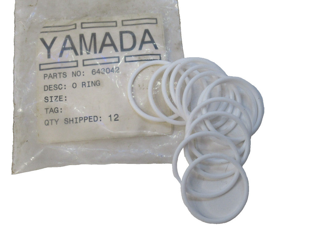 (New - Pack of 12) YAMADA 643042 Double Air Diaphragm Pump O-Ring 43.7mm 3.5mm