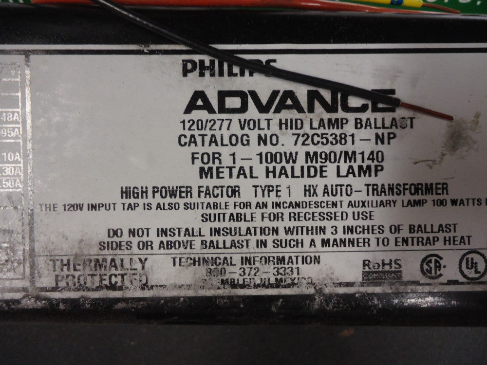72C5381NP001 Philips 100 Watt - Pulse Start - F-Can Metal Halide BRAND NEW!