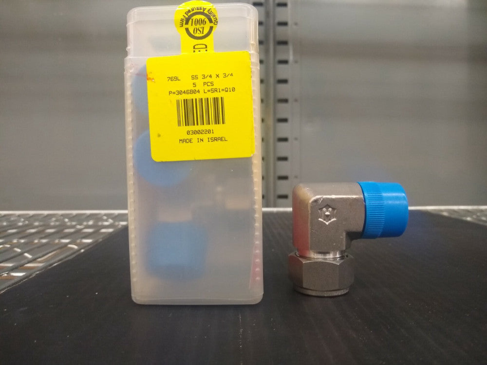 New, Ham-Let, 769L-SS-3/4X3/4, Elbow Fitting