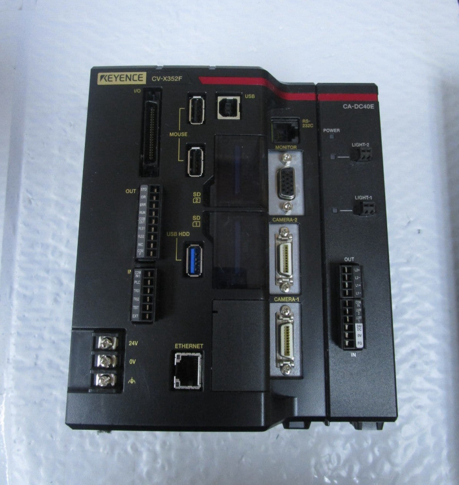 Keyence CV-X352F Vision System Controller CA-DC40E