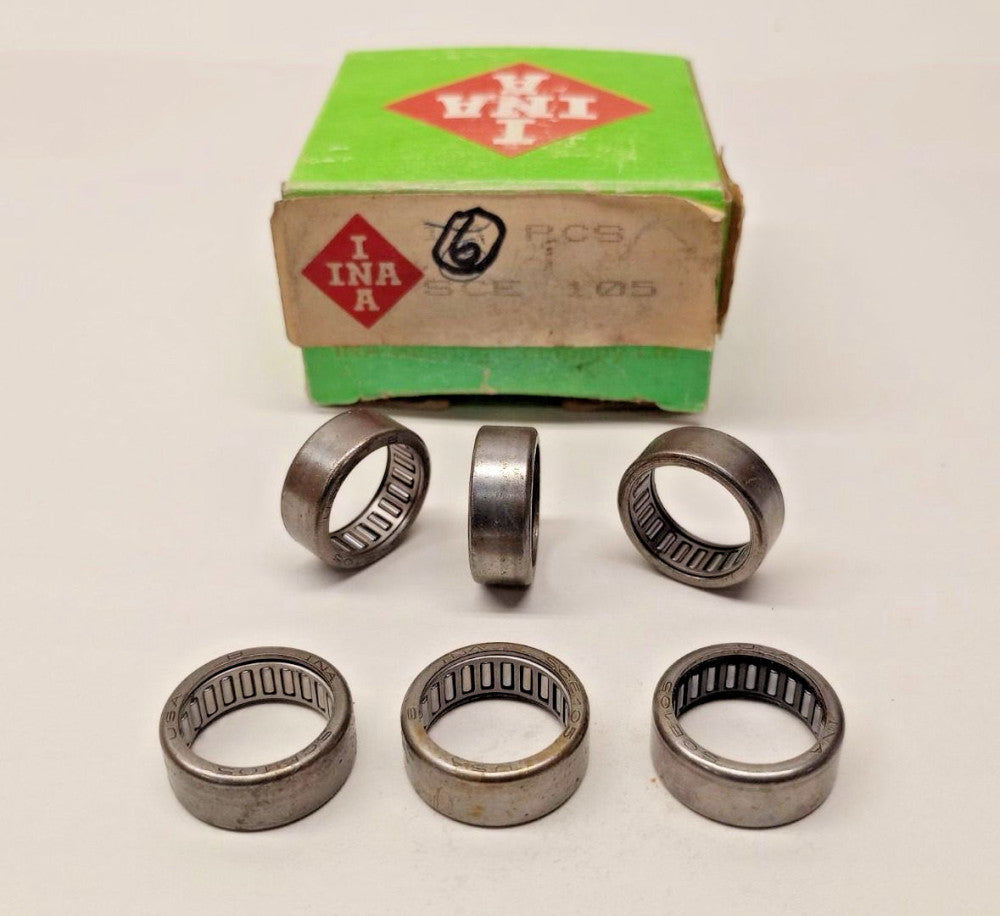 INA SCE105 Needle Roller Bearing (Pack of 6) 5/8 ID x 13/16 OD 5/16 inch Width