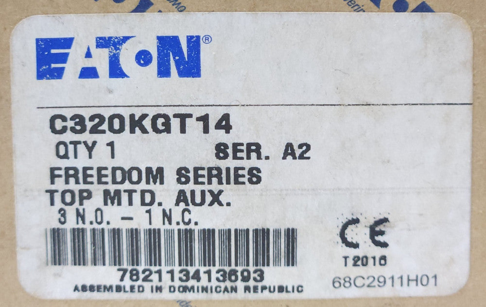 EATON CUTLER HAMMER C320KGT14 Freedom Series 3 NO 1 NC TOP Mount Auxiliary Conta