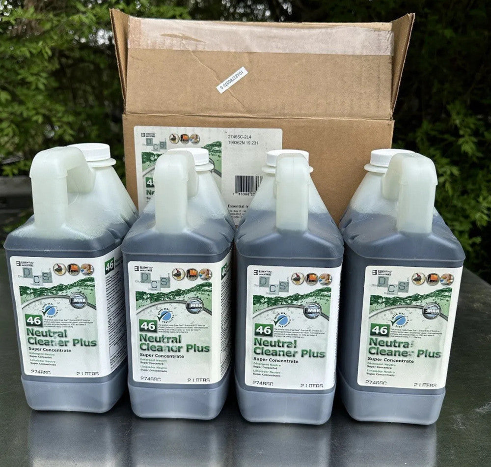 Box Of 4 Essentials Neutral Cleaner Plus #46 Concentrated - 2 Liter Each
