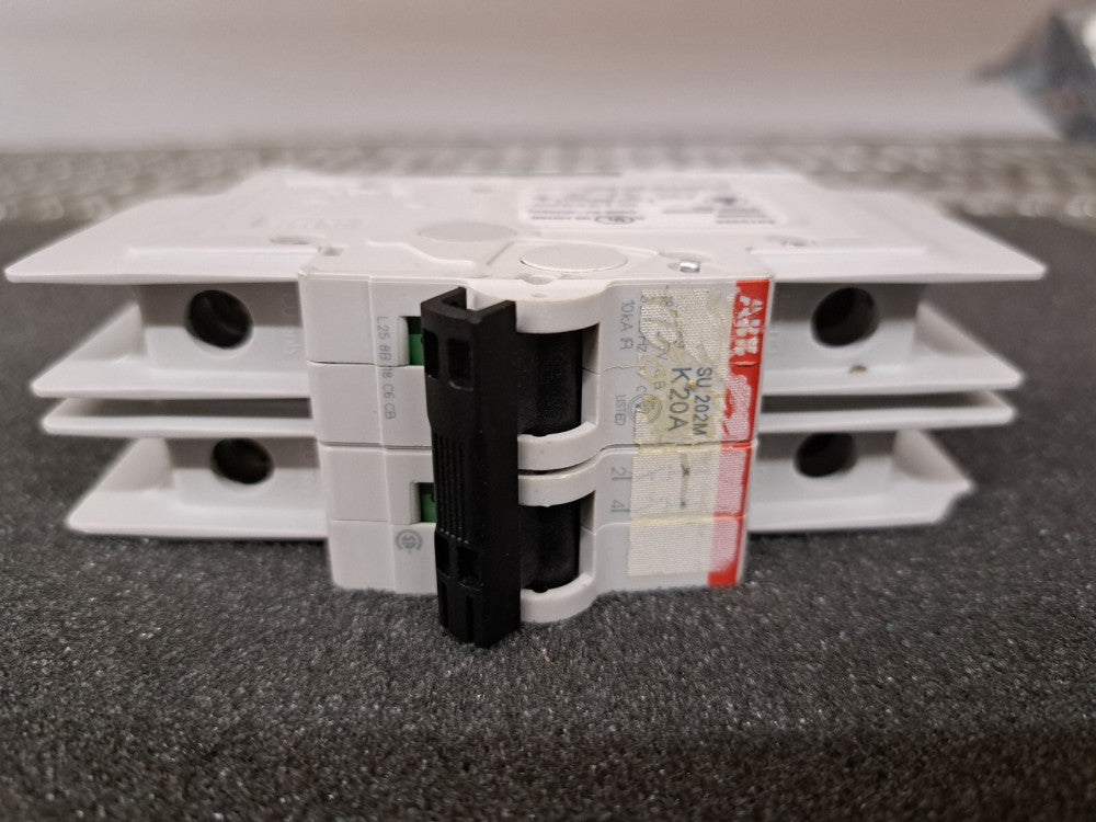 Used, ABB, SU202M-K20A, Miniature Circuit Breaker 2P-K-20A