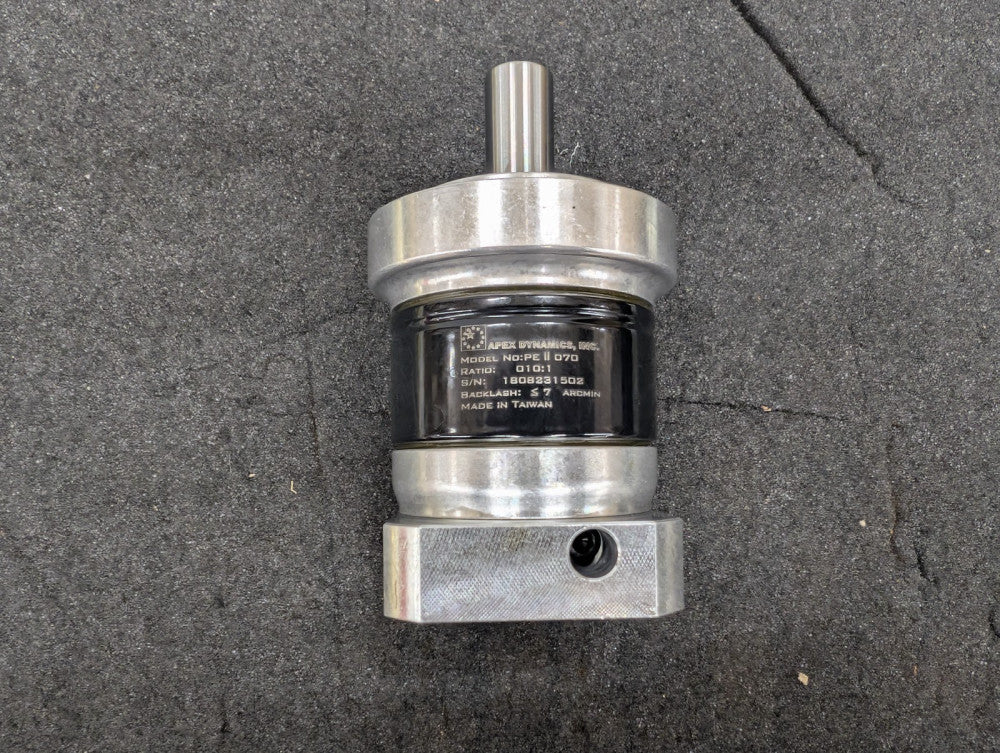 New, Apex Dynamics, PEII070-010, SERIES INLINE PLANETARY GEARBOX, SIZE 70, 10:1