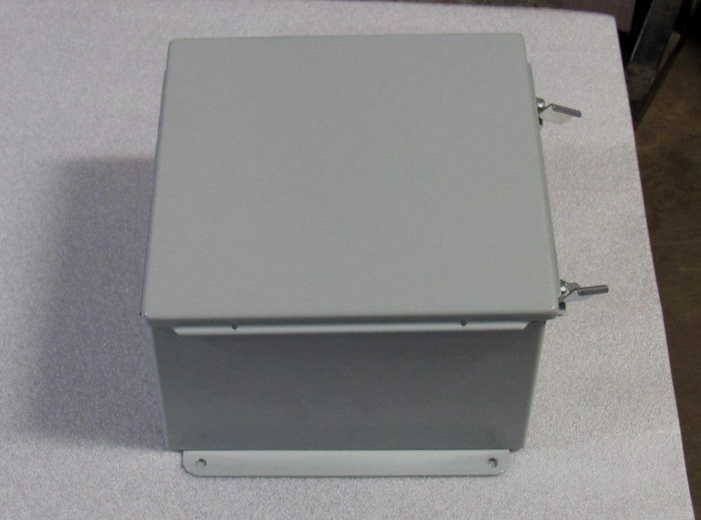 Hoffman Hinged Electrical Enclosure A10106CH 10X10X6 W/ Backplate New