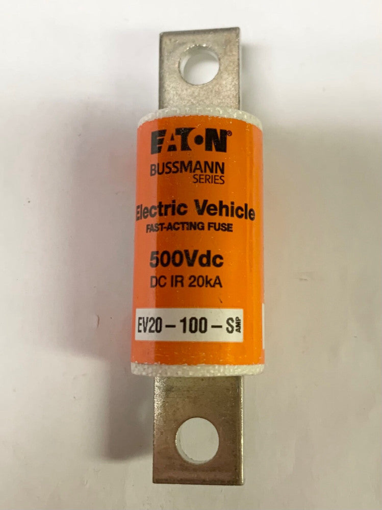 EATON BUSSMANN EV20 100 S 500 VDC Eletric Vehicle Fast Acting Fuse DC IR 20KA