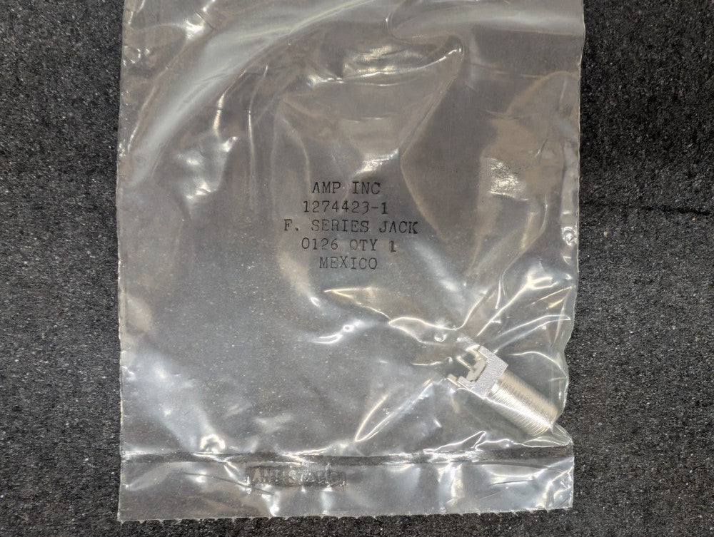 New, AMP/Tyco, 1274423-1, RF Connectors / Coaxial Connectors F VERT - Lot of 5