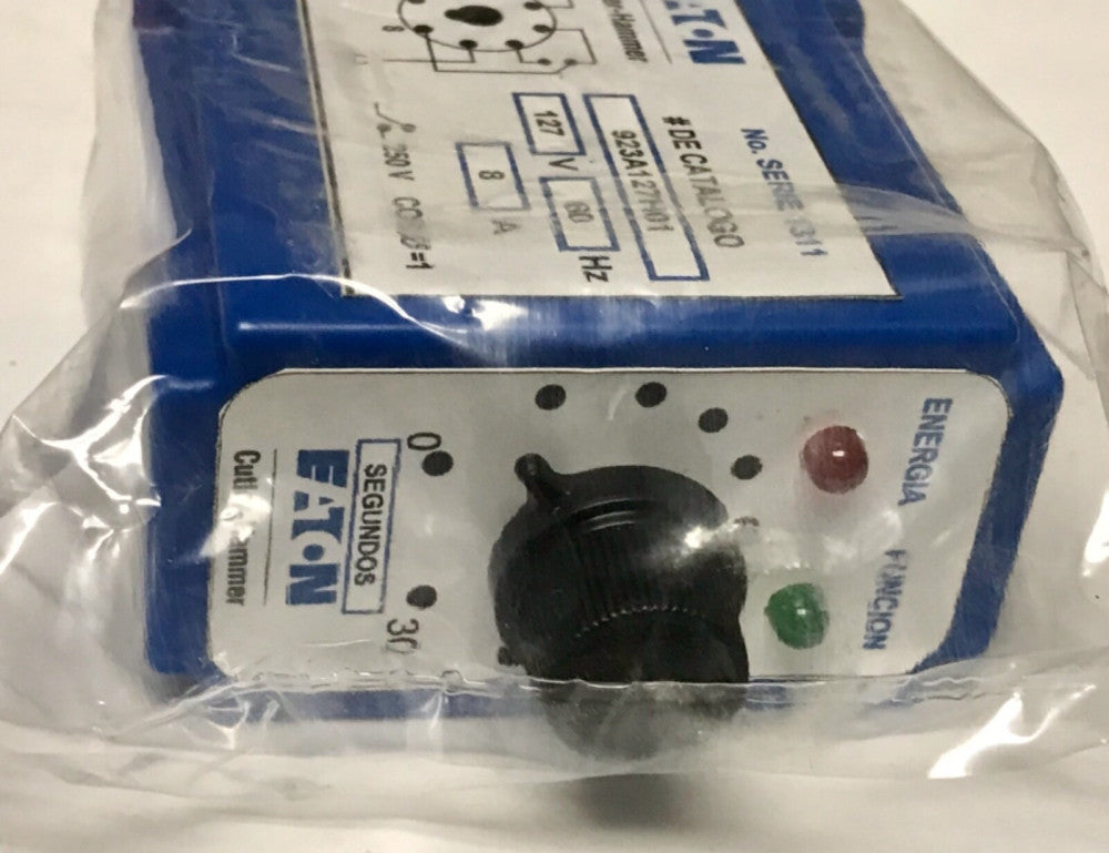 EATON CUTLER HAMMER 923A127H01 0-30 Second 127 VAC TEMPORIZADOR Timer Timing
