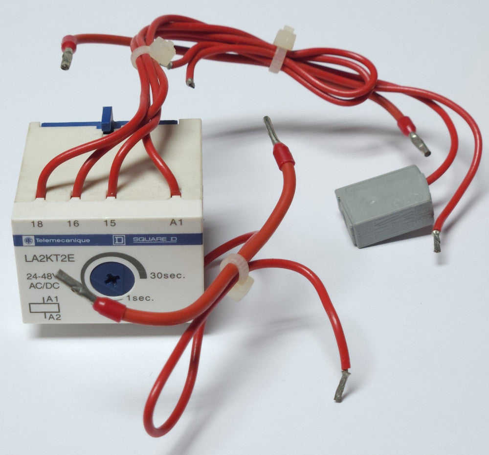 TELEMECANIQUE SQUARE D LA2KT2E TIMER Attachment Relay Timer Module 1 to 30 Secon