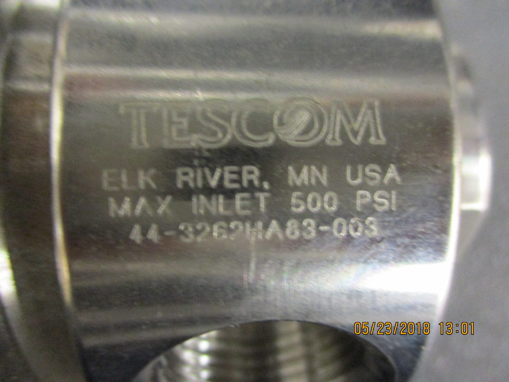 44-3262HA83-003 Tescom Tescom Pressure Regulator 44-3262Ha83-003 500PSI USED!