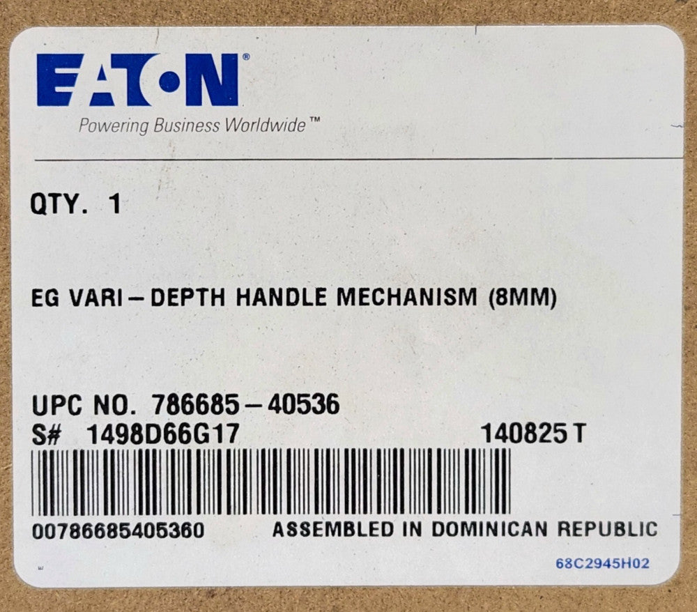 EATON CUTLER HAMMER EG Variable Depth Handle Mechanism 8mm 1498D66G17