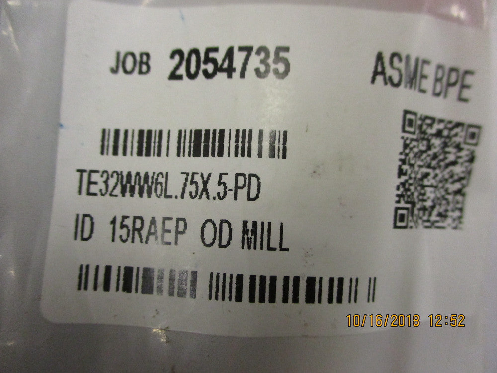 TE32WW6L.75X.5-PD Maxpure BPE Series 3/4 x 1/2 Eccentric Reducer BRAND NEW!