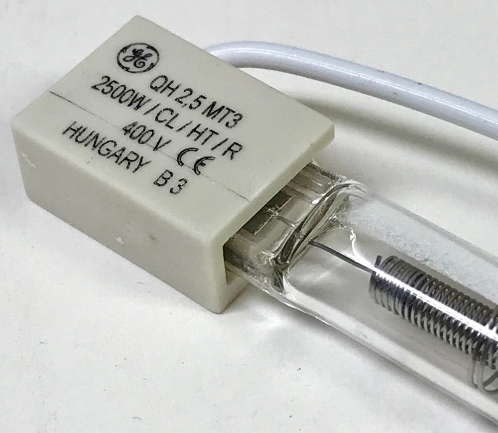 GE GENERAL ELECTRIC 28126 L-QTZ2 Infrared Quartz Heat Lamp QH2500MT3 CL HT R