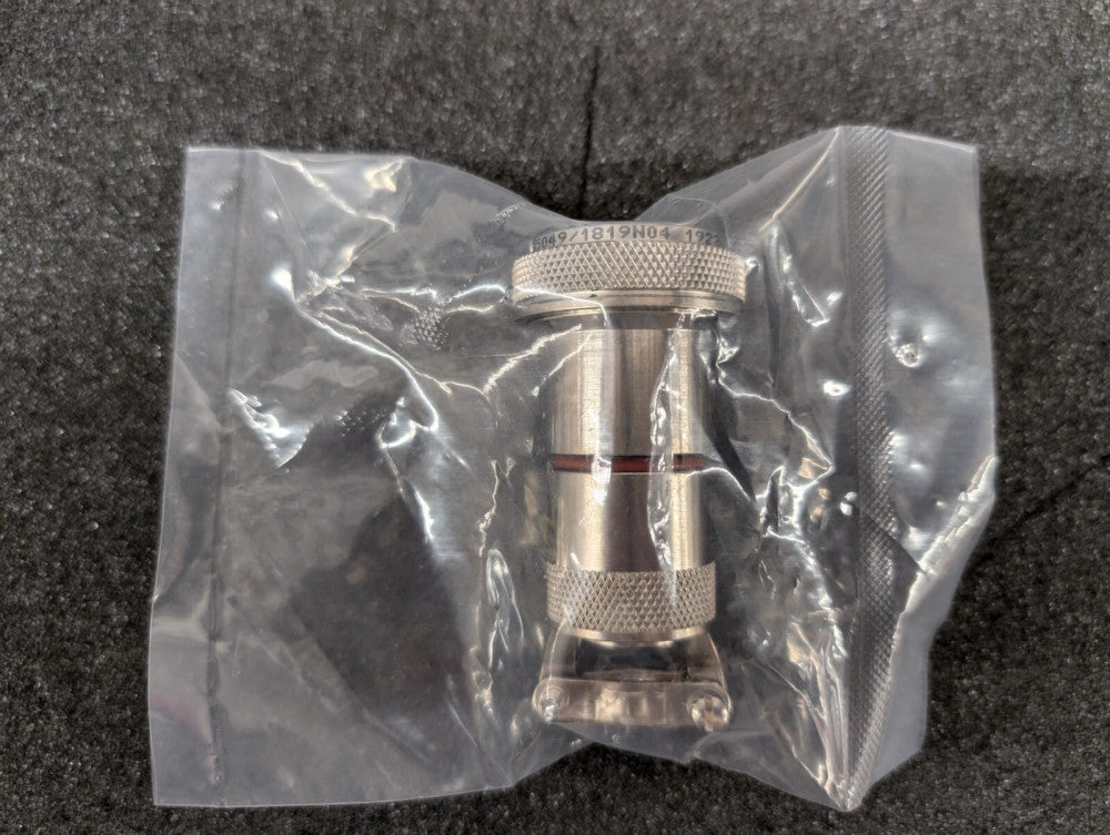 New, Amphenol, M85049/1819N04, BACKSHELL ENVRN EMI/RFI STRT NICKEL SIZE 19