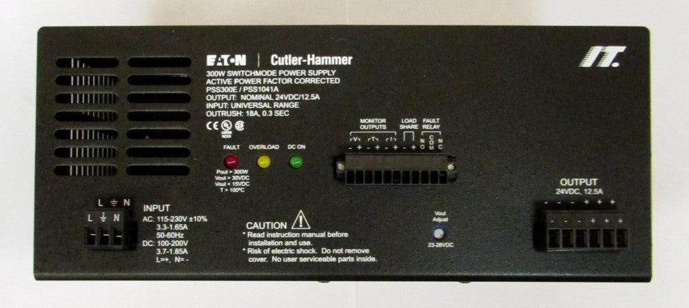 EATON CUTLER HAMMER PSS300E Universal Range 18A 300W Power Supply PSS1041A