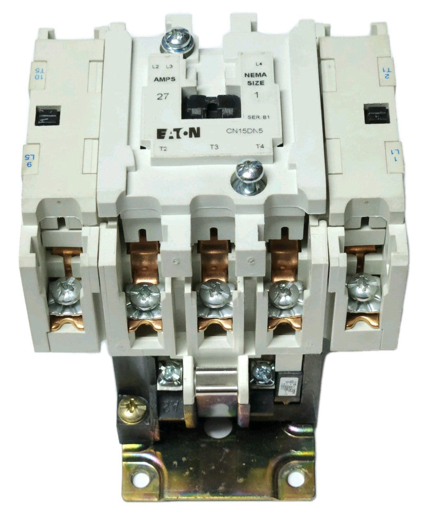 EATON CUTLER HAMMER CN15DN5AB 5 Pole 120 VAC Size 1 Contactor CN15DN5 27 AMP