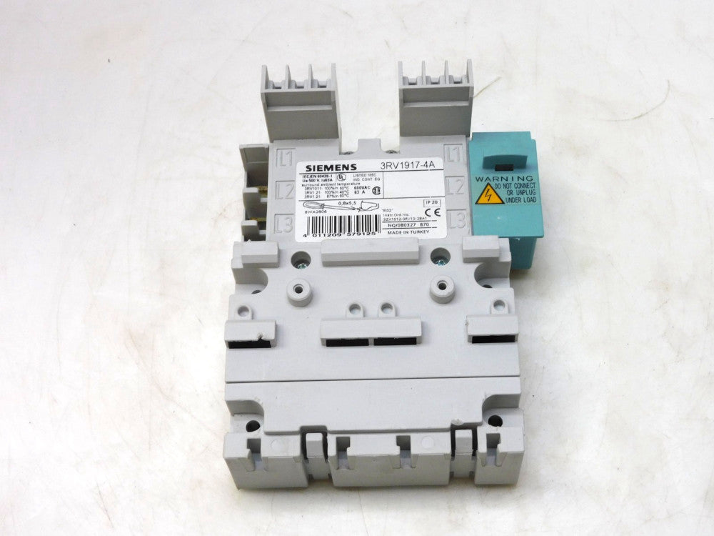 SIEMENS 3RV1917-4A CIRCUIT BREAKER BASE EXTENSION CONNECTOR BUSBAR