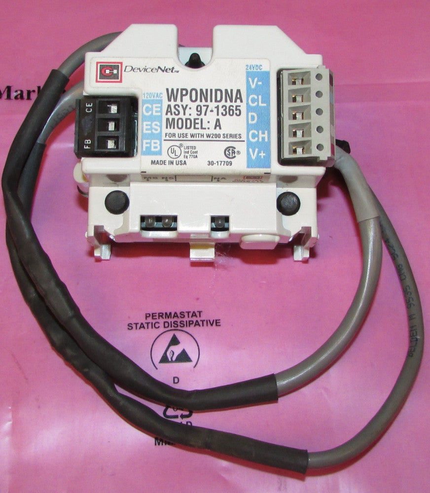 CUTLER HAMMER WP0NIDNA W200 Advantage Device Net Control Module 97 1365