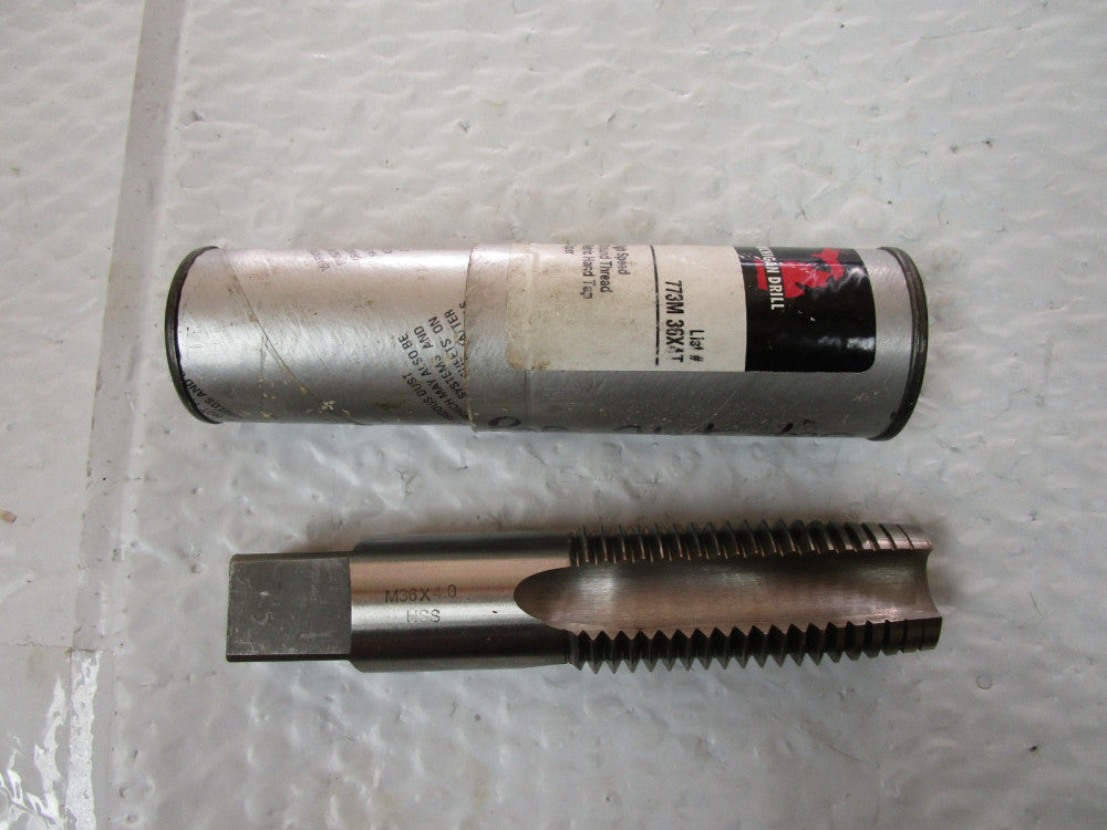 Michigan Drill 773M 36X4T High Speed Thread Metric Hand Tap Taper M36X4.0 HSS
