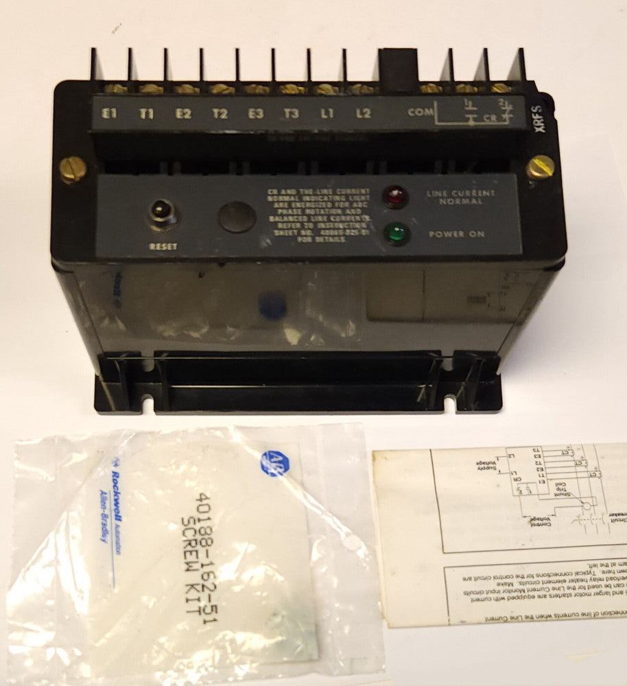 ALLEN BRADLEY 813S COWEM Current MONITOR RELAY 120 VAC 5-10 AMP