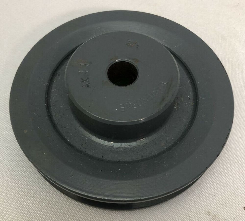 4" Cast Iron Pulley 1/2'' Shaft Sheave Single 1 Groove V Style A Belt 4L New