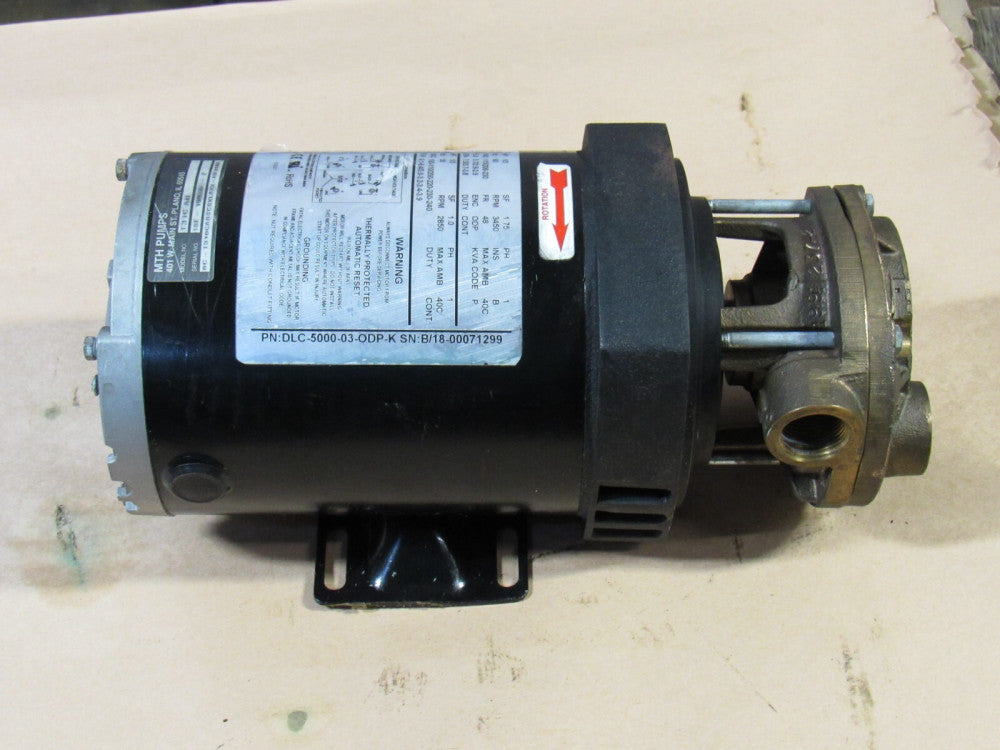 DLT ELECTRIC MOTOR DLC-5000-03-ODP-K 48 FRAME 1PH 1/3 HP W MTH TURBINE PUMP T31C