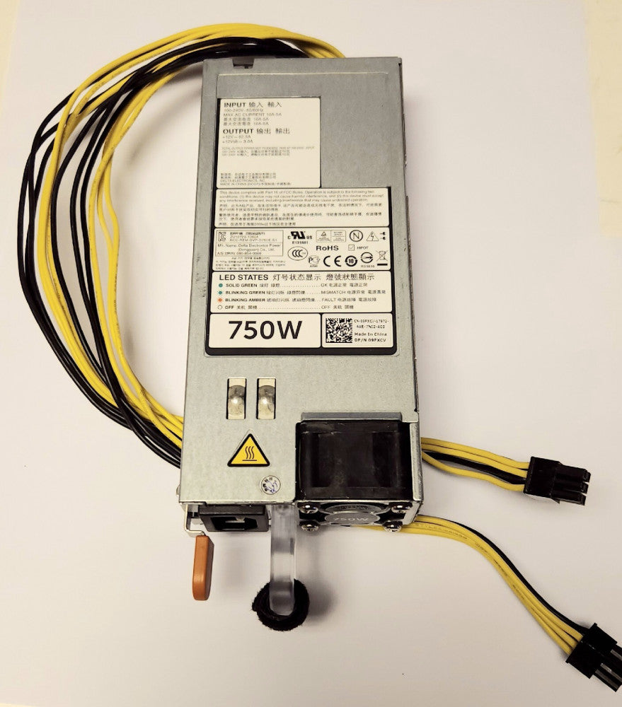 DELTA CN 09PXCV 17972 4AE 7N12 A00 DP/N 09XCV Power Supply 750W Input 100-240VAC